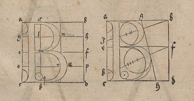 Konstruktion von Buchstaben von Albrecht Dürer